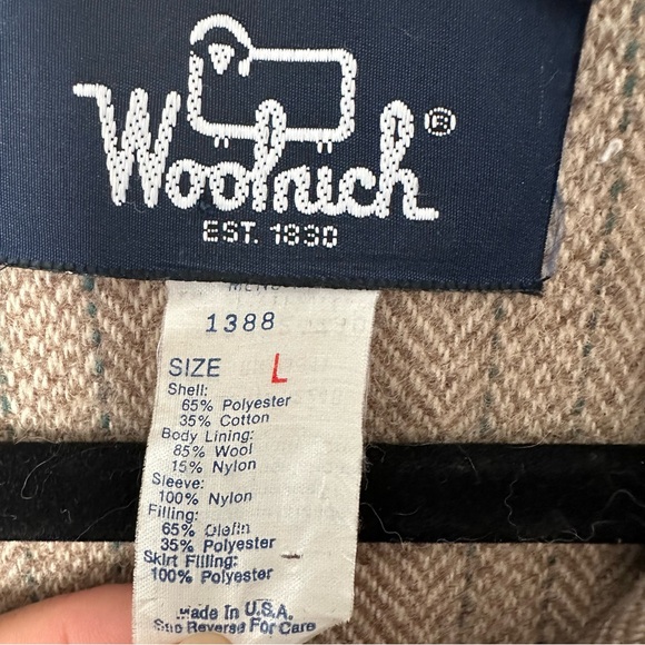 Vintage Woolrich Coat Wool Lined Insulated Men’s Large Utility Chore Jacket Men - Picture 10 of 11